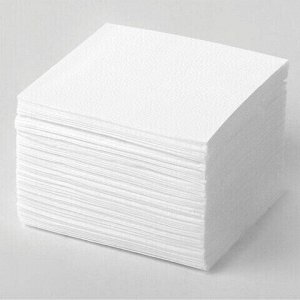 Салфетки бумажные 250 шт., 24х24 см, LAIMA/ЛАЙМА, белые, 100% целлюлоза, 128728