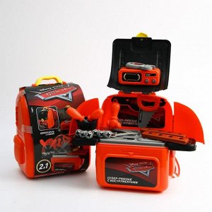 Набор строителя с инструментами игровой Super car, рюкзак с инструментами, Тачки
