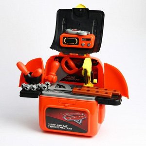 Набор строителя с инструментами игровой "Super car" рюкзак с инструментами, Тачки