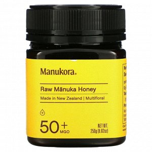 Manukora, Raw Manuka Honey, 50+ MGO, 8.82 oz (250 g)