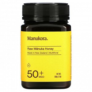 Manukora, Raw Manuka Honey, 50+ MGO, 1.1 lb (500 g)