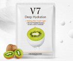 Тканевая витаминная маска для лицаV7 Deep Hydration Киви