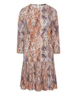 Платье жен. (007293)бежево-коричневый