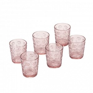41199 GIPFEL Набор стаканов PINK 6шт, 300мл. Материал: стекло. Цвет: розовый.