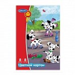 Картон цветной 8л 8цв Cullinan Далматинцы