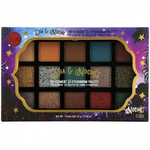 J.Cat Beauty, Dia & Noche, Tri-Element 15 Eyeshadow Palette, DNP102 Noche, 0.56 oz (16 g)