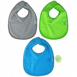 Green Sprouts, Stay-dry Infant Bibs, 3-12 Months, Aqua, 10 Pack