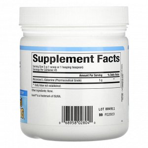 Natural Factors, Micronized L-Glutamine, 5,000 mg , 8 oz (226 g) Powder