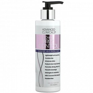 Advanced Clinicals, 10-In-1 Frizz Control, Blow Dry Heat Protectant, 7.5 fl oz (222 ml)