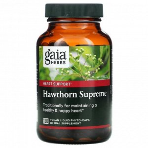 Gaia Herbs, Hawthorn Supreme, 120 Vegan Liquid Phyto-Caps