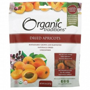 Organic Traditions, Dried Apricots, 8 oz (227 g)