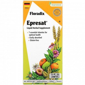 Gaia Herbs, Floradix, Epresat, Liquid Herbal Supplement, 17 fl oz (500 ml)