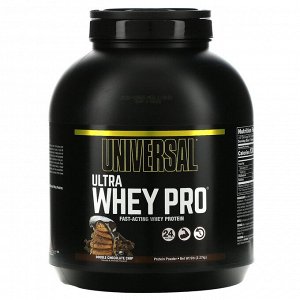 Universal Nutrition, Ultra Whey Pro, протеиновый порошок, двойная порция шоколадной крошки, 2,27 кг, (5 фунтов)