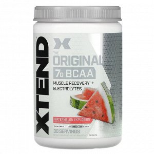 Xtend, The Original, 7 г аминокислот с разветвленной цепью (BCAA), со вкусом арбуза, 390 г (13,7 унции)