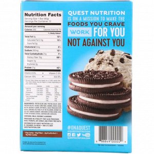 Quest Nutrition, Протеиновый батончик, печенье и сливки, 12 батончиков, 2,12 унции (60 г) каждый