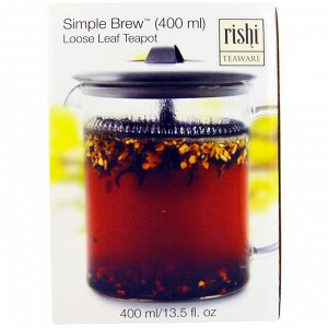 Rishi Tea, Simple Brew, заварочный чайник для листового чая, 400 мл (13,5 жидкой унции)