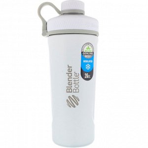 Blender Bottle, Blender Bottle Radian, из нержавеющей стали с термоизоляцией, матовый белый, 26 унций