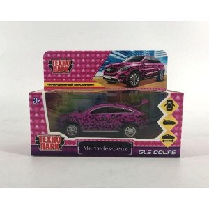 GLECOUPE-12GRL-PIN Машина металл MERCEDES-BENZ GLE COUPE ДЛЯ ДЕВОЧЕК 12 см, двери, багаж, кор. Технопарк