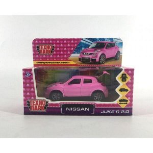JUKE-12GRL-WHPI Машина металл "Ниссан" "nissan juke-r 2.0 девочки", длин 12 см, откр дв, багаж, инер, розовый, в кор