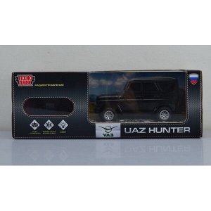 HUNTER-18L-BK Машина р/у UAZ HUNTER 18 см, свет, черн, кор. Технопарк в кор.2*24шт