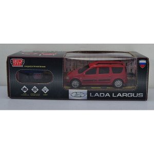 LADALARGUS-18L-RD Машина р/у LADA LARGUS 18 см, свет, красн, кор. Технопарк в кор.2*24шт