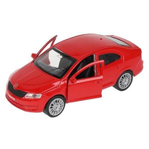 SB-18-22-SR-N(R)-WB Машина металл SKODA Rapid красная 12см, открыв двери и багажник, инерц. в кор Технопарк в кор.2*24шт