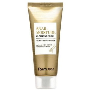 Увлажняющая пенка с муцином улитки FarmStay Snail Moisture Cleansing Foam, 100мл