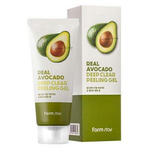 Пилинг-гель с экстрактом авокадо FarmStay Real Avocado Deep Clear Peeling Gel, 100мл