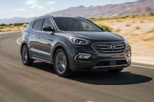 Ковры салонные 3D Hyundai Santa Fe 4WD АКПП (5 мест) (TM) (2018 - н.в.) левый руль