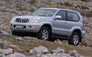 Коврик в багажник Toyota Land Cruiser Prado 120 5 дверей (5 мест) (2002 - 2009)