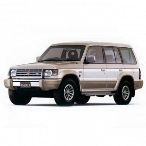 Ковры салонные 3D 1 и 2 ряд Mitsubishi Pajero II 5 дверей (1991-1999) правый руль