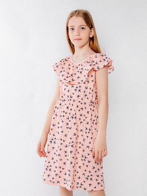 Платье Материал: Кулирка
Состав: Хлопок 100%
Цвет: Розовый
Рисунок: Бабочки

Красивое платье с симпатичным набивным рисунком и широким воланом. На поясе вшита мягкая зиг-заг резинка. Материал платья