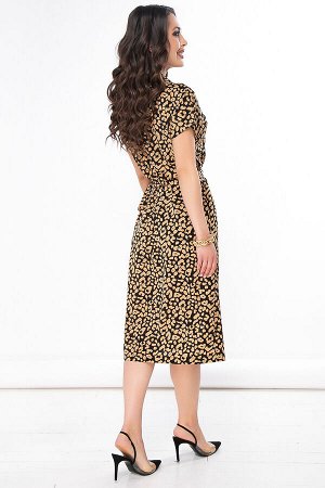 Платье "Андриана" (леопард) П2384