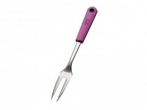 2057 GIPFEL Вилка для мяса OMEGA 32,5х3,5см Фиолетовый цвет ручки Материал: S/S 18/0 (#430), PP&TPR