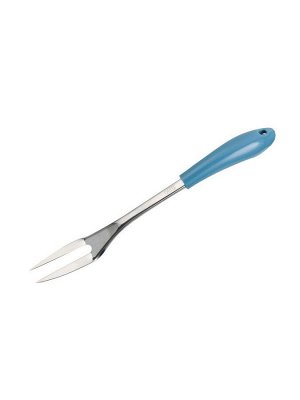 6516 GIPFEL Вилка для мяса CENTURION Светло-голубой цвет ручки Материал: S/S 18/0 (#430), PP&TPR
