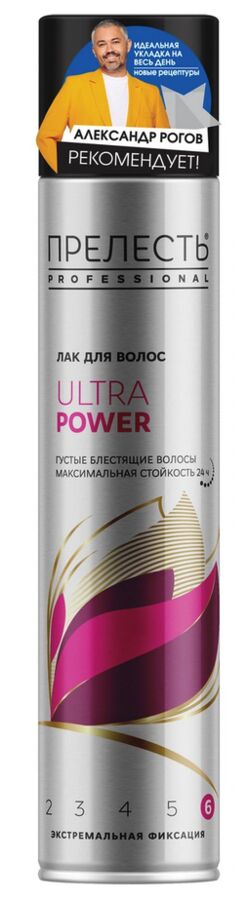 ПРЕЛЕСТЬ PROFESSIONAL®️ Лак для волос ULTRA POWER ЭФ(6) 300см3