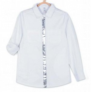Рубашка Цвет Белый Текстиль 100% вискоза