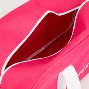Сумка спортивная на молнии, без подкладки, цвет розовый