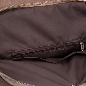 Рюкзак, отдел на молнии, наружный кармана, цвет бежевый