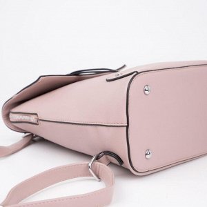 Рюкзак, отдел на молнии, наружный кармана, цвет розовый