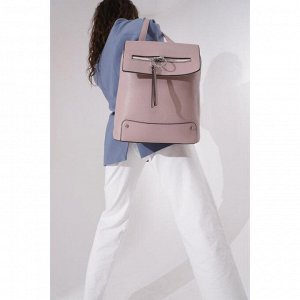 Рюкзак, отдел на молнии, наружный кармана, цвет розовый