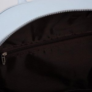 Рюкзак, отдел на молнии, 2 наружных кармана, цвет голубой