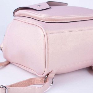 Рюкзак, отдел на молнии, 4 наружных кармана, цвет розовый