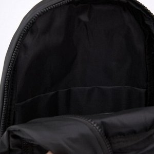 Рюкзак, 2 отдела на молниях, наружный карман, 2 боковых кармана, цвет чёрный