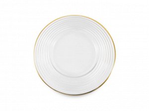 40871 GIPFEL тарелка обеденная MENSA, 28см, прозрачный, стекло