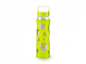 8339 GIPFEL Бутылка для воды LEVADA 700мл. Материал: боросиликатное стекло, силикон, пластик. Цвет: зеленый
