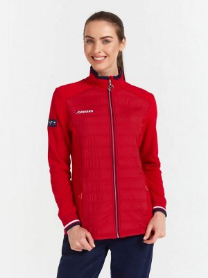 Куртка флисовая женская (красный)