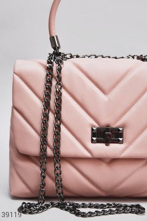 Gepur Розовая сумка в деловом стиле