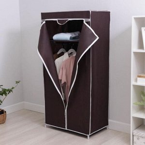 Шкаф для одежды, 75x45x145 см, цвет кофейный