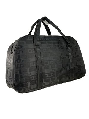 Дорожная сумка из текстиля с принтом, цвет чёрный